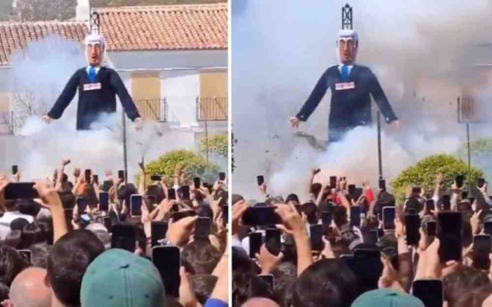 دمية لنتنياهو