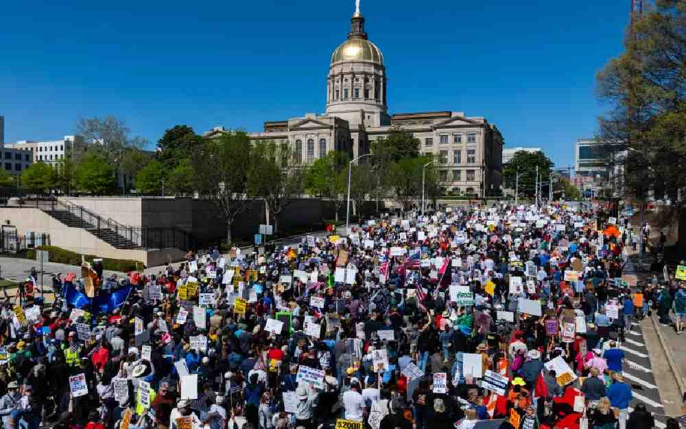 احتجاجية في أميركا ضد ترامب